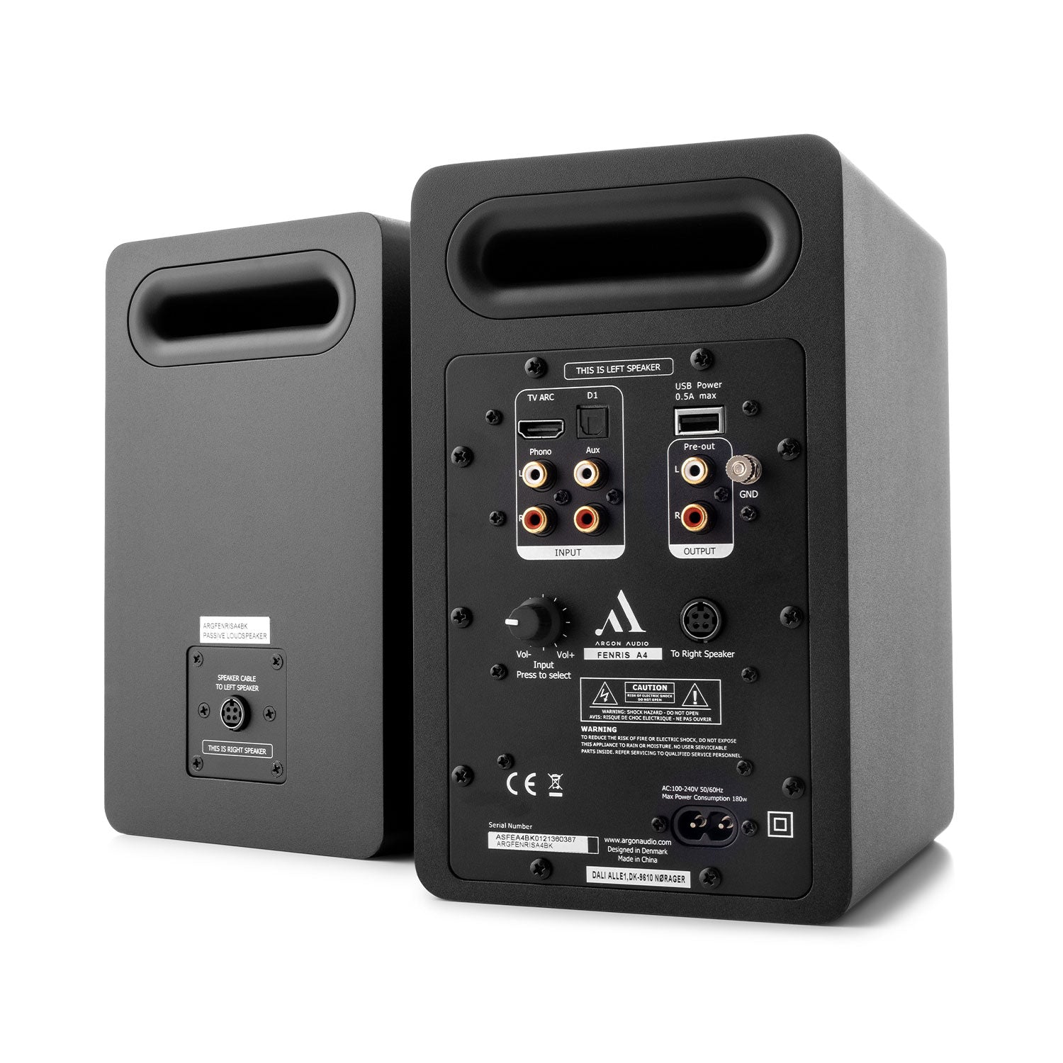 Argon Audio FENRIS A4 Active hi-fi speakers #color_black