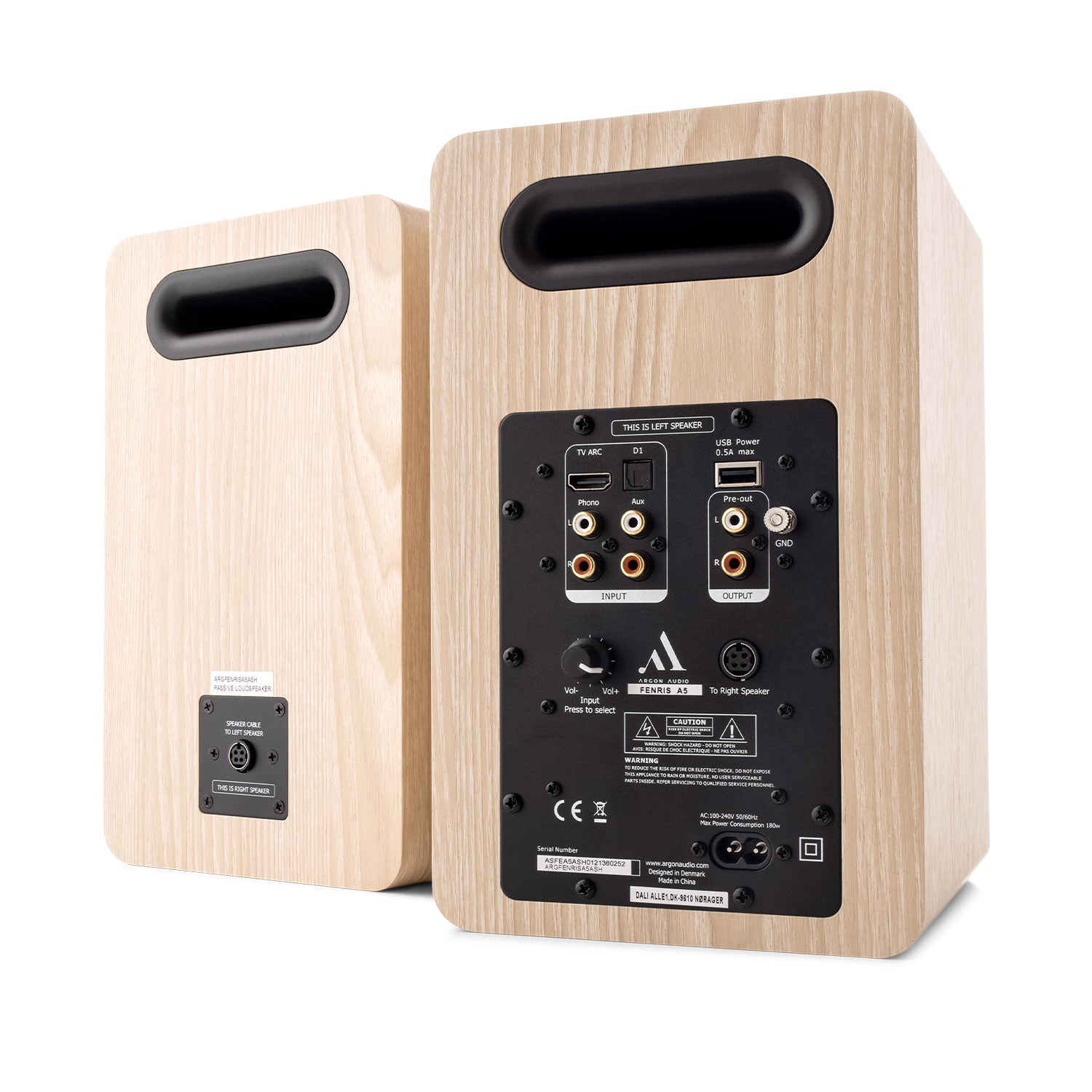 Argon Audio FENRIS A5 Active hi-fi speakers #color_ash