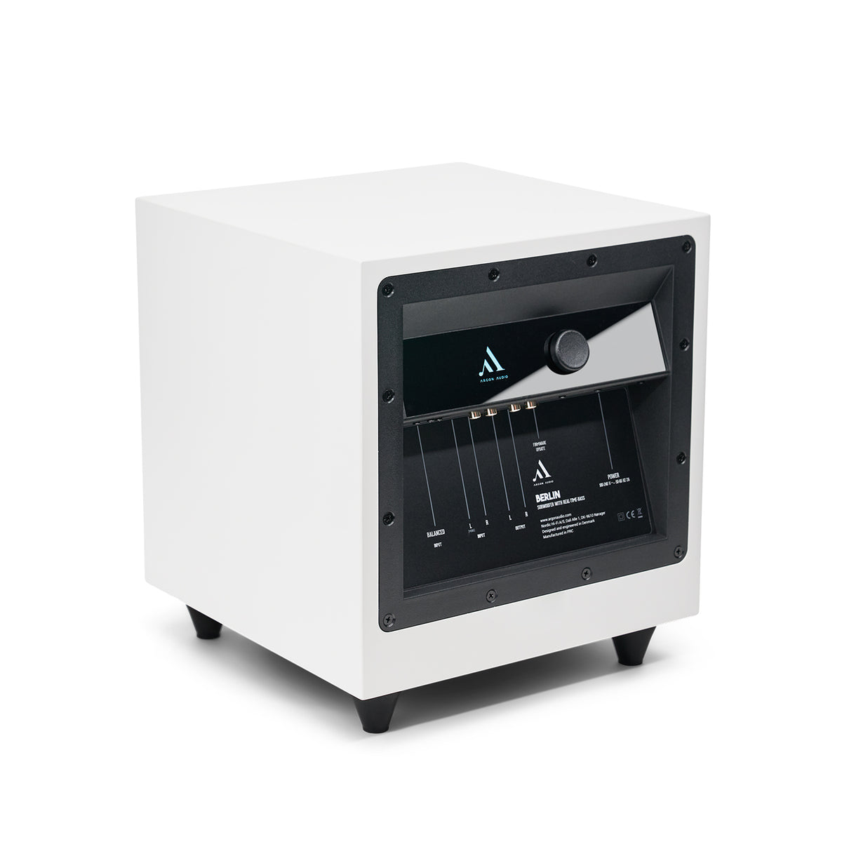 Argon Audio BERLIN SUB 10 White konstrukcja i wykończenie