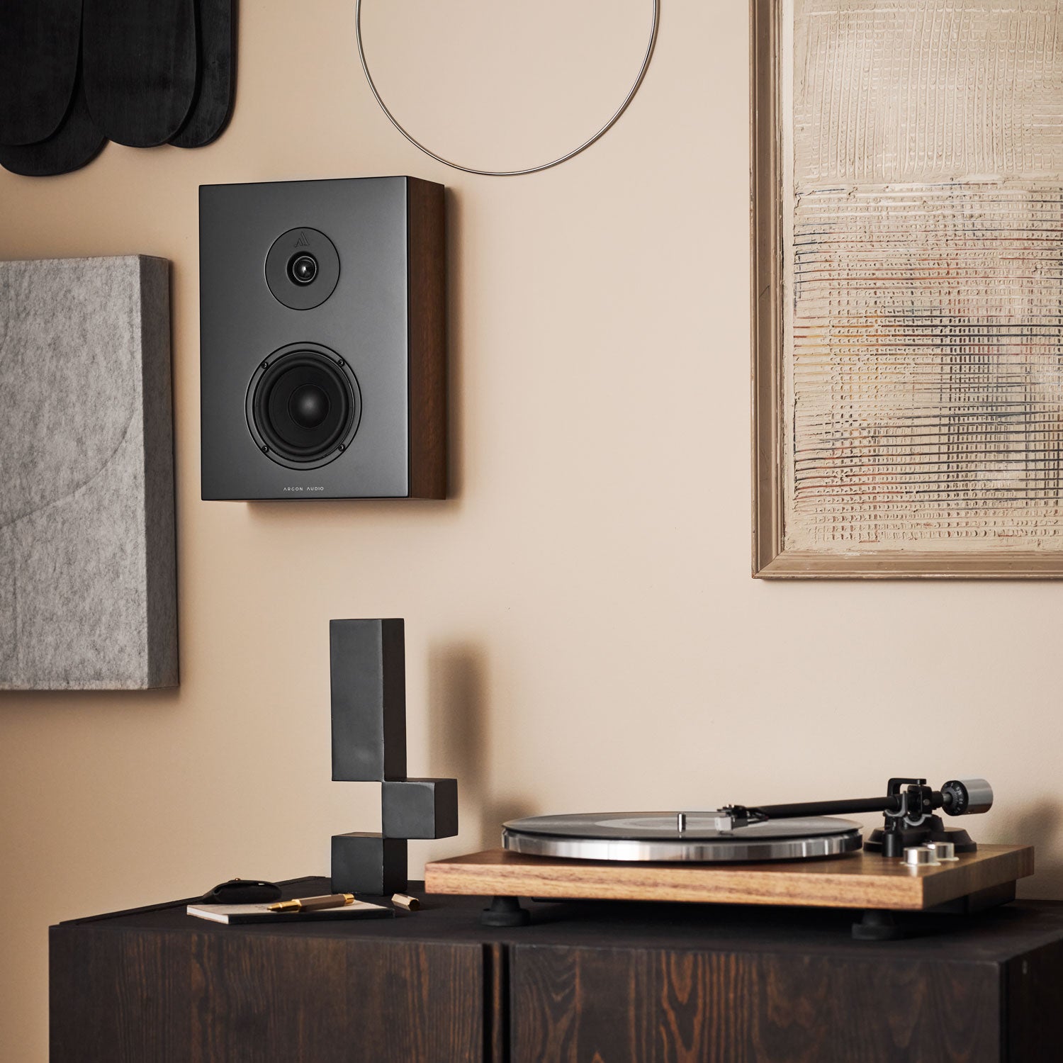 Wall mounted front store speakers