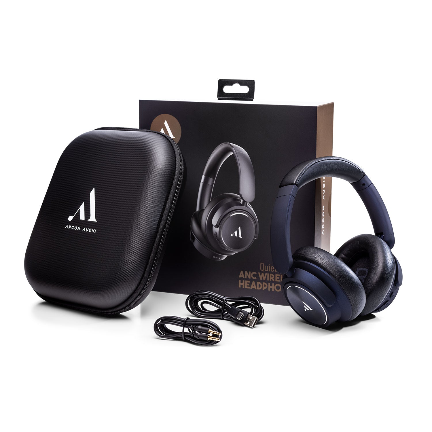 QUIET STORM Headphones Over Ear ANC Bluetooth 5.0 AAC