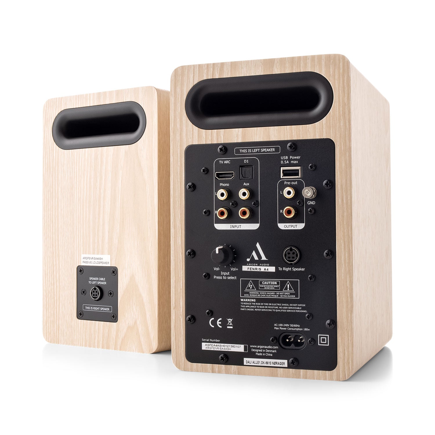 Argon Audio FENRIS A4 Active hi-fi speakers #color_ash