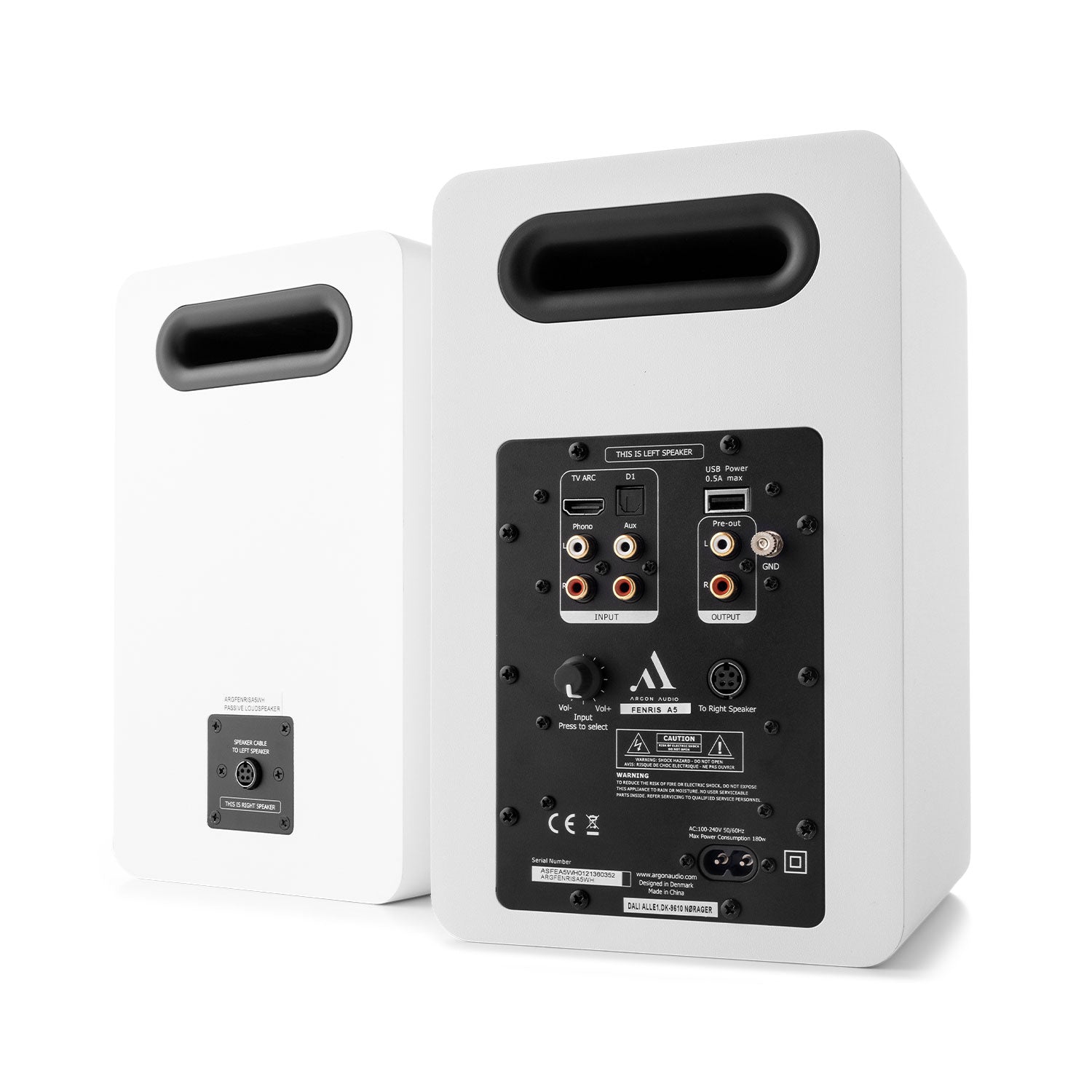 Argon Audio FENRIS A5 Active hi-fi speakers #color_white