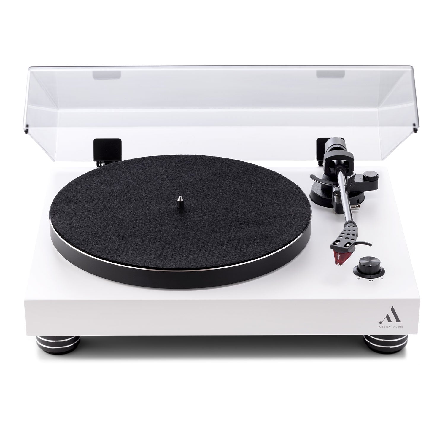 Argon Audio TT-4 Turntable with Built-In Preamp #color_White Matt Lacquer